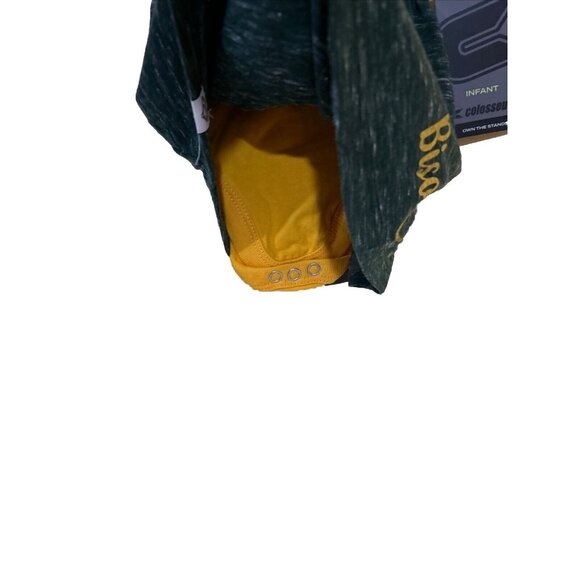 NEW NDSU Bison Colosseum Green Bib One Piece Dress Set Infant Girl (6-12) - Picture 3 of 5